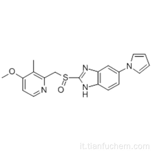 1H-Benzimidazolo, 2 - [[(4-metossi-3-metil-2-piridinil) metil] sulfinil] -6- (1H-pirrol-1-il) - CAS 172152-36-2